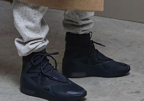 Nike Air Fear of God 1 Triple Black Release Date - Sneaker Bar Detroit Nike Fear Of God Outfit, Fear Of God 1 Outfit, 2050 Fashion, Nike Fear Of God, Nike Air Fear Of God, Jerry Lorenzo, Sneaker Bar, Yeezy Outfit, Nike 1