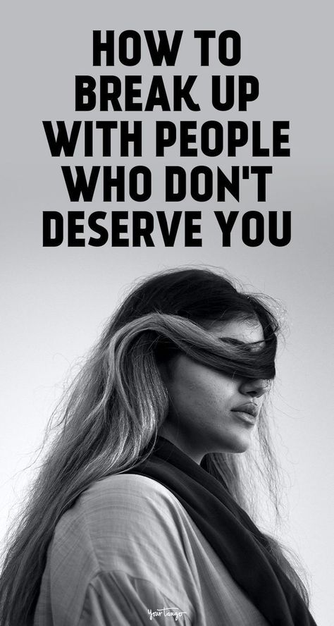 Sometimes we hold on to relationships out of fear when we should have let go a long time ago. How to breakup with people who don't deserve you. Let Go Of People, How To Break Up, Letting People Go, Dont Deserve You, Breaking Up With Someone, Relationship Issues, Long Time Ago, Let Go, Don't Let