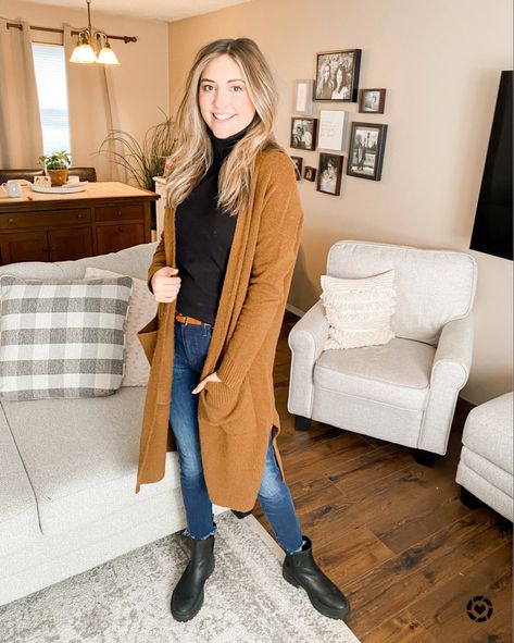 I love a good cardigan and turtleneck but I’m really ready to trade this in for a dress and sandals 🤣 http://liketk.it/38vDZ @liketoknow.it #liketkit #cardigan #winterstyle #LTKSeasonal #StayHomeWithLTK #LTKstyletip Cardigan And Turtleneck, Neutral Winter Outfit, Dress And Sandals, Outfit Ideas Inspiration, Best Cardigans, Cardigan Outfit, Cardigan Outfits, Teacher Outfits, I Love A