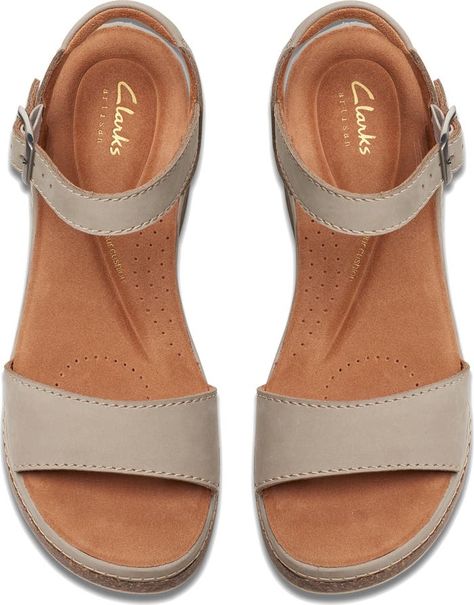 Clarks® Kassanda Lily Wedge Sandal (Women) | Nordstrom Stylish Comfy Shoes, Comfortable Dress Shoes For Women, Comfy Wedges Sandals, Travel Sandals, Comfortable Dress Shoes, Clarks Sandals, Comfortable Wedges, Comfort Shoes Women, Wedges Style