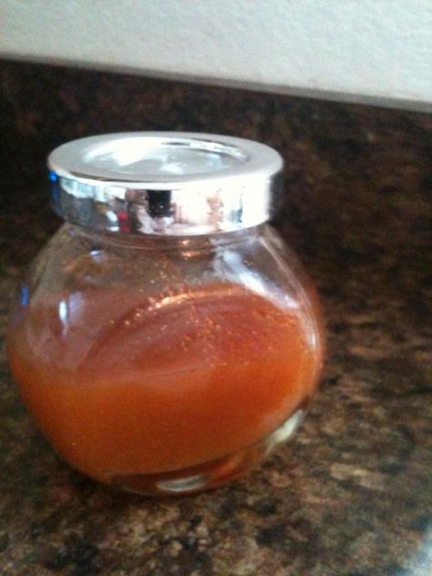 I have found a miracle in a jar. For Coughs and sore throats.  Here's what it is!! 1/4 teaspoon Ground Ginger 1/4 teaspoon Cayenne pepper 1 teaspoon apple cider vinegar  2 tablespoons water 1-2 tablespoons honey (to taste I always put extra honey in mine) Take 1 tablespoon by mouth as needed. (Store in Frig) Honey Sore Throat Remedy, Sore Throat Remedies For Adults, Strep Throat Remedies, Honey For Sore Throat, Cayenne Pepper Benefits, For Sore Throat, Sore Throat Relief, Throat Remedies, Sore Throat Remedies