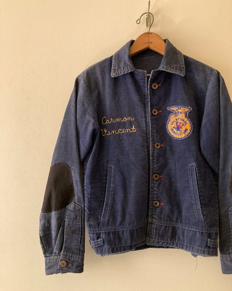 60s Corduroy, Ffa Jacket, X Craft, Vintage Mechanics, Stitch Jacket, Mechanics Jacket, Army Clothes, Reworked Vintage, Button Holes