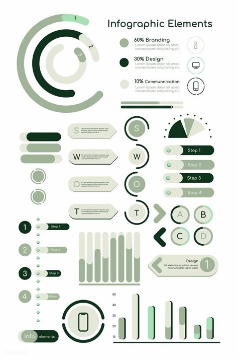 Mobile Infographic Design, Data Design Infographic, Graphic Information Design, Demographic Design, Inphographic Design Ideas, Diagramme Design, Infographic Design Simple, Green Infographic Design, Infographics Design Layout