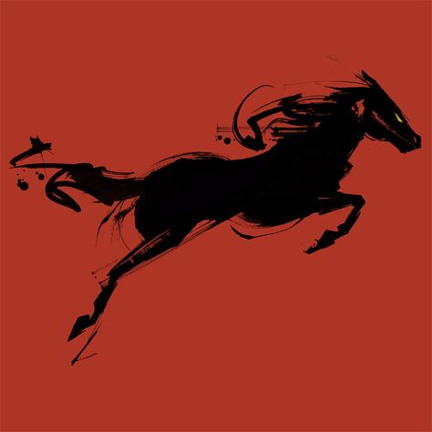 https://www.behance.net/gallery/18091905/Head-Dead-West-Icons-Complete-Set Martin French, Red Horse, Horse Posters, Horse Illustration, Richard Iii, Vox Machina, Horse Tattoo, Creative Poster Design, Design Board