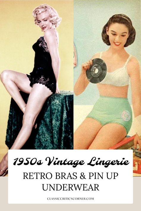 Images of 1950s lingerie 1950s Fashion Teenagers, 1950s Fashion Casual, Lingerie Aesthetic, 1950s Lingerie, 1950s Fashion Women, Old Hollywood Fashion, 1950s Fashion Dresses, Fashion 1940s, Vintage Fashion 1950s