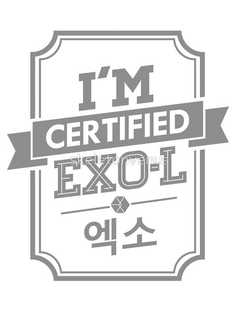 Certified EXO-L • Buy this artwork on apparel, stickers, phone cases, and more. Exo Logo, Exo Stickers, Exo Background, Exo Chibi, Kpop Stickers, Exo L, Exo Art, Pop Stickers, Tumblr Stickers