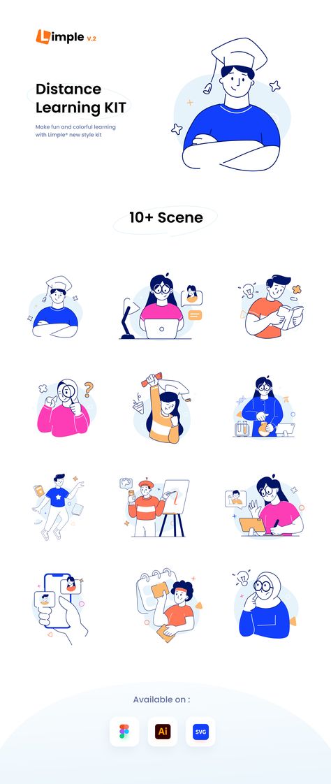 Illustration Web Design Illustration Style, Illustration Character Design Simple, Flat Design Illustration Characters, Easy Character Design, Business Icon Design, Simple Illustration Style, Speed Illustration, Simple Line Illustration, Popular Illustration