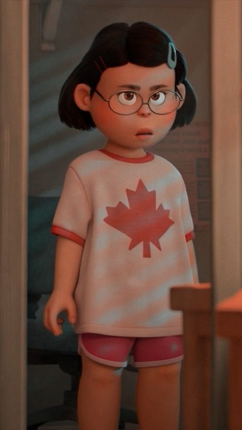 Canada Leaf, Animated Movies Characters, Ming Lee, Leaf Shirt, Oh Canada, Iphone Wallpaper Cat, Wallpaper Iphone Disney Princess, Cute Ferrets, Turning Red