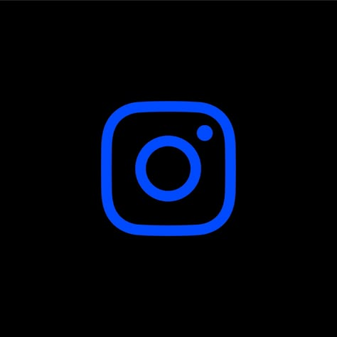 Dark Blue Tik Tok Icon, Black Blue App Icons, Blue Icons For Instagram Highlights, Dark Blue And Black App Icons, Royal Blue App Icons Aesthetic, Dark Blue Instagram Icon, Black And Blue Icons For Apps, Instagram Logo Blue, Instagram Blue Icon