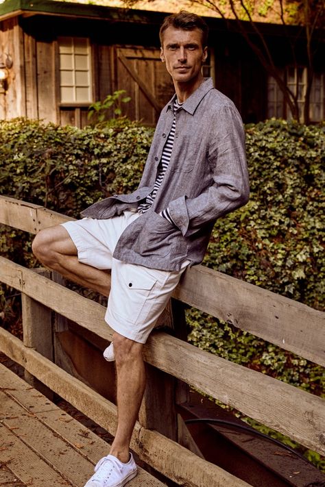 Todd Snyder 2022 Big Sur Collection Clément Chabernaud Model - The Fashionisto Clement Chabernaud, Todd Snyder, French Models, Big Sur, Male Model, Photographer