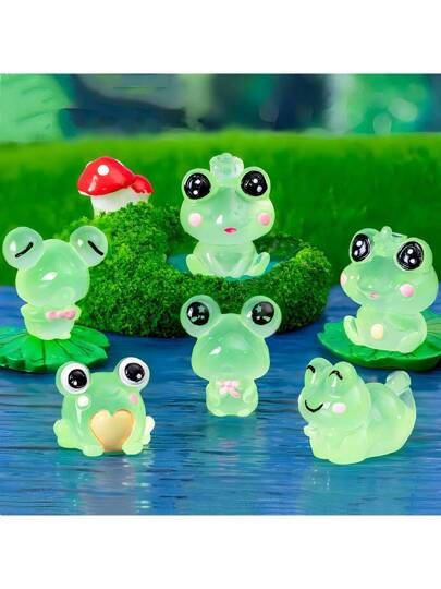 Car Desk, Miniature Landscape, Frog Statues, Frog Figurines, Resin Material, Animal Figures, Electronic Toys, Garden Statues, Garden Decoration