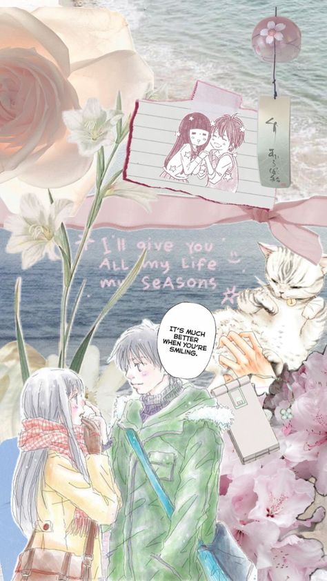 #inspo #white #summeraesthetic #flowers #shoujo #frommetoyou #wallpaper #wallpapercollage #wallpaperaesthetic #wallapaper Pastel Color Wallpaper, Wallpaper Collage, Phone Inspiration, Soft Wallpaper, Cool Wallpapers Art, Shoujo Manga, Cute Little Things, Anime Boyfriend, Cute Anime Wallpaper