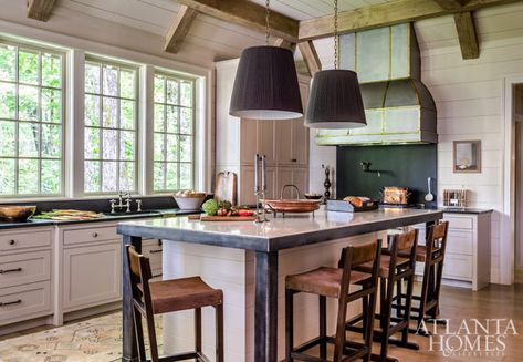 Place to Belong - AH&L Masculine Kitchen, Cindy Hattersley, Painting Shiplap, Stone Fireplace Mantel, Christmas House Lights, Fab Five, Smitten Kitchen, Atlanta Homes, Ageless Style