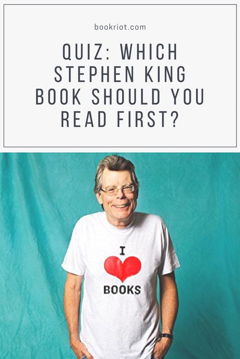 Which Stephen King book should you read next? Take the quiz and find out!  Stephen King | Stephen King book | Stephen King Quiz | Quizzes Stephen King Short Stories, Stephen King Reading List, The Shining Stephen King, Misery Stephen King Book, Steven King Aesthetic, It Book Stephen King Aesthetic, Best Stephen King Books, Fairytale Stephen King, Holly Stephen King