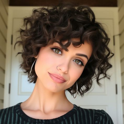 Layered Pixie, Natural Curly Hair Cuts, Curly Hair Photos, Wavy Haircuts, Curly Pixie, Short Curly Haircuts, Short Curls, Mesmerizing Beauty, Haircuts For Curly Hair