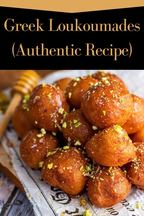 Greek Food Authentic, Greek Dinner Party Ideas, Loukamades Recipe, Greek Baking Recipes, Greek Inspired Recipes, Healthy Greek Food, Ancient Greek Recipes, Greek Food Recipes Authentic, Greek Loukoumades Recipe