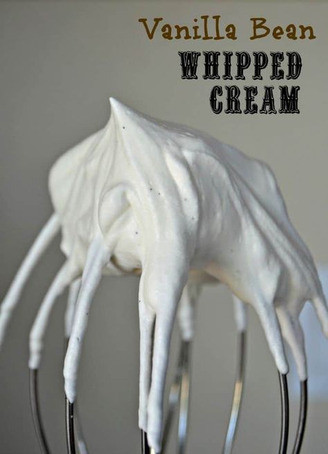 Whipped Vanilla Bean Ganache Recipe, Vanilla Bean Whipped Cream, Desserts Vanilla, Vanilla Bean Recipes, Vanilla Bean Frosting, Flavored Whipped Cream, Whipped Ganache, Cupcakes Vanilla, Recipes With Whipping Cream