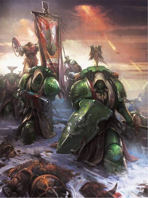 Warhammer Dark Angels, Dark Angels 40k, Space Marine Art, Dark Angels, Warhammer 40k Art, Game Workshop, Arte Robot, Warhammer 30k, Warhammer Art