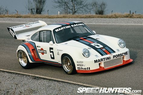 Retrospective>> Turbo Terrors: The Porsche 935 Pt.1 - Speedhunters Martini Racing Porsche, Porsche Martini, Martini Porsche, Carros Porsche, Porsche Race Cars, Race Car Driving, Porsche Racing, Classic Race Cars, Porsche Sports Car