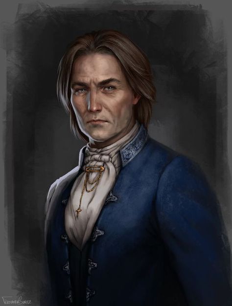 Town Mayor portrait NPC noble Npc Art, Blades In The Dark, Curse Of Strahd, Character Inspiration Male, Fantasy Portraits, Human Male, Fantasy Images, Fantasy Male, Rpg Characters