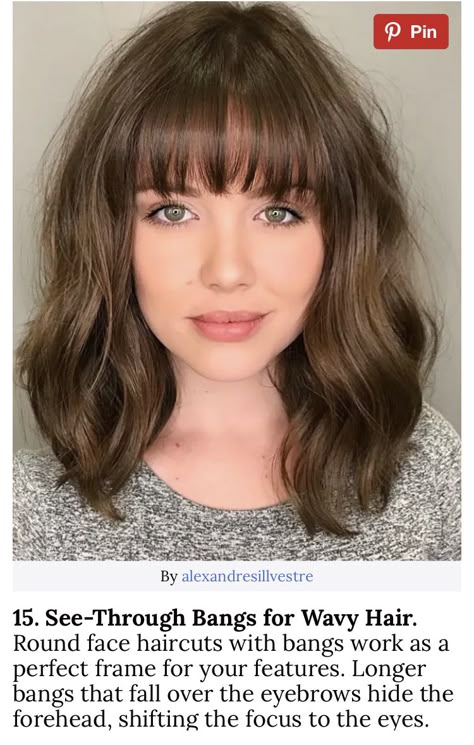 Collarbone Length Haircut With Bangs, Long French Bob Round Face, Shoulder Length French Bob With Bangs, Shoulder Length Hair Bangs Round Face, Long Bob With Bangs And Glasses, Collarbone Bob With Bangs, Brown Lob With Bangs, Bangs Round Face Shoulder Length, French Lob With Bangs