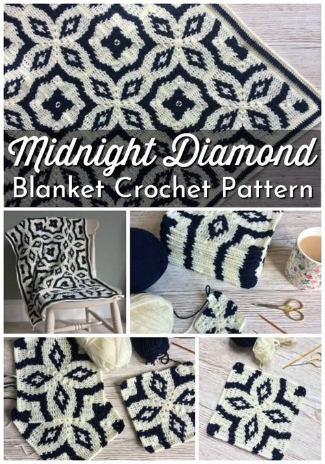 Mosaic Knitting, Confection Au Crochet, Handmade Holiday Gifts, Blanket Crochet Pattern, Manta Crochet, Haken Baby, Chunky Knit Blanket, Crochet Motifs, Crochet Design