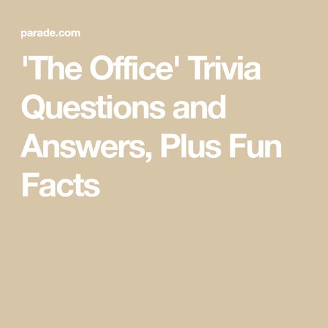 'The Office' Trivia Questions and Answers, Plus Fun Facts Office Trivia Questions, The Office Trivia, Jim Pam, The Office Show, Jim Halpert, Trivia Questions And Answers, Trivia Questions, Michael Scott, Corporate Office