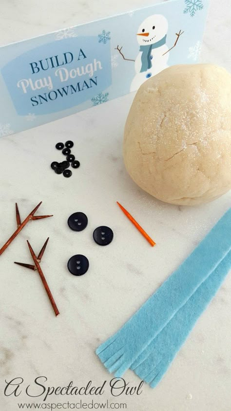 Build a Play Dough Snowman Kit Diy Play Doh, Play Doh Kits, Snowman Kit, Playdough Activities, Playdough Kits, Kid Friendly Crafts, Playdough Recipe, Homemade Playdough, Christmas Play