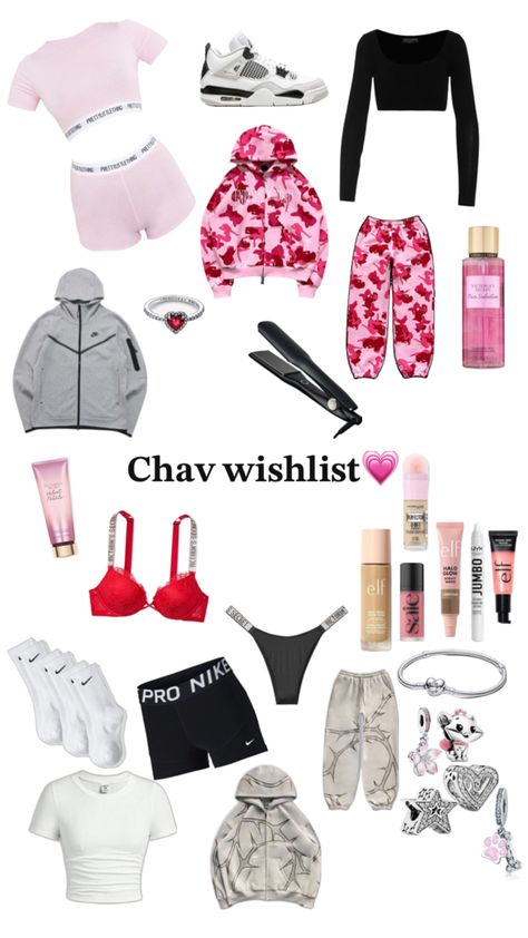 Chav Outfits, Cute Middle School Outfits, Casual Outfits For Teens, Outfit Collage, Casual Preppy Outfits, Outfit Inspo Casual, Pink Girly Things, Cute Preppy Outfits