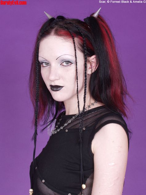 — © forrest black & amelia g 2000s Goth Hair, Mall Goth Hair, 90s Goth Makeup, 90s Mall Goth, 2000s Mall Goth, 2000s Goth, Goth 90s, Goth Subculture, Gothic Hairstyles