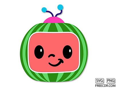 Cocomelon Face Printable, Cocomelon Png, Cocomelon Svg, Watermelon Drawing, Family Logo, Png Cricut, Minimalist Icons, Hello Kitty Art, Svg Downloads