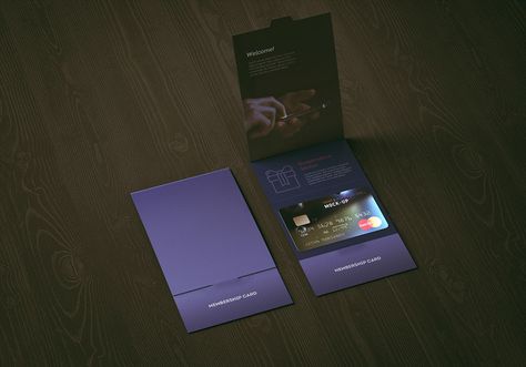 Membership / Bank / Credit Card Mock-up on Behance Credit Card Packaging, Credit Card Envelope, Credit Quotes, Banks Ads, Credit Repair Business, Credit Card Design, Credit Card Hacks, Card Packaging, Vip Card