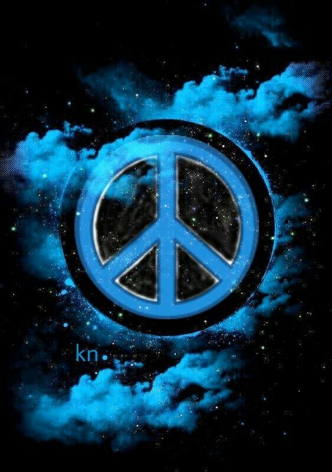 ☮ Peace Symbol ☮ Night Sky Peace Sign Art Hippie, Peace Sign Art, Art Hippie, Wise One, Hippie Peace, Peace Art, Be Positive, Peace Sign, Sign Art