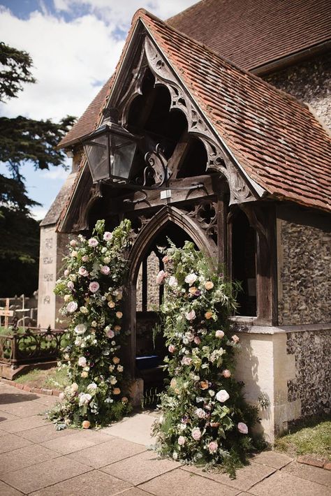 English Church Wedding, English Country Garden Wedding, Sperry Tent, Hare Photography, Country Wedding Flowers, Country Garden Wedding, English Country Weddings, Church Wedding Flowers, Cascading Flowers