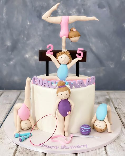 Barbie Gymnastics Cake, Gymnastics Themed Cake, Gymnastic Cake Ideas, Gymnastics Cake Ideas, Gymnastic Cake, Gymnastics Birthday Cakes, Gymnastics Cake, Gymnastics Cakes, Cake Instagram