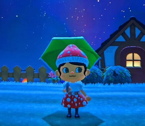 mushroom Dress and hat with a Lilly pad umbrella Mushroom Dress, Lilly Pad, Animal Crossing, Umbrella, Stuffed Mushrooms, Hats, Animals