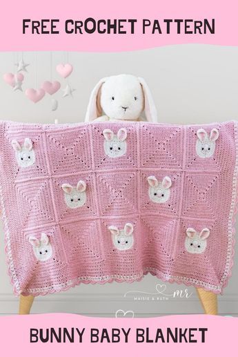 Teddy Blanket Crochet, Bunny Blanket Crochet, Crochet Bunny Blanket, Free Crochet Bunny, Crochet Baby Blanket Tutorial, Bunny Baby Blanket, Chunky Yarn Crochet, Baby Blanket Tutorial, Blanket Tutorial