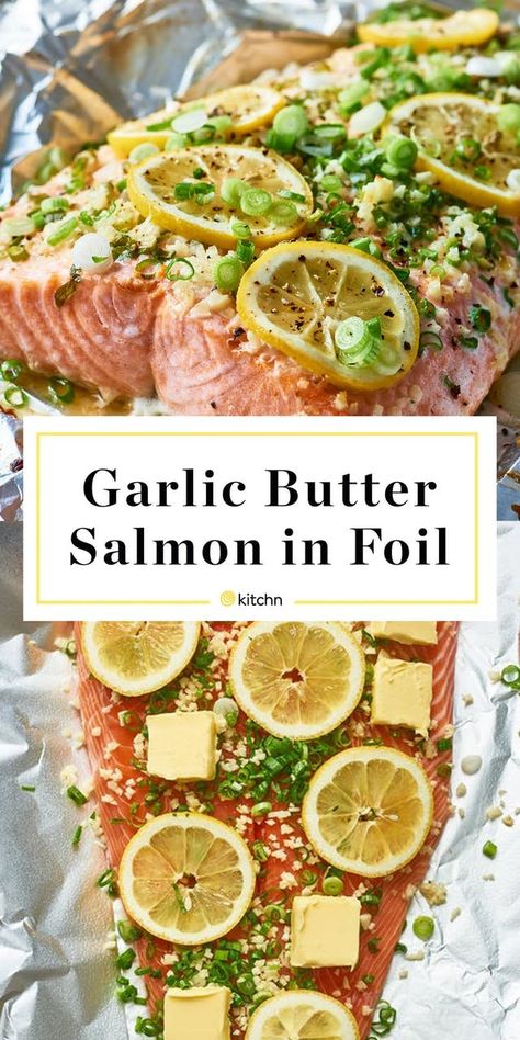 How To Cook Salmon On The Grill, Grill Salmon In Foil On Grill, Grilled Salmon Recipes Foil, Salmon Foil Packets Grill, Garlic Butter Salmon In Foil, Best Garlic Butter, Cook Salmon, Salmon In Foil, Garlic Butter Salmon