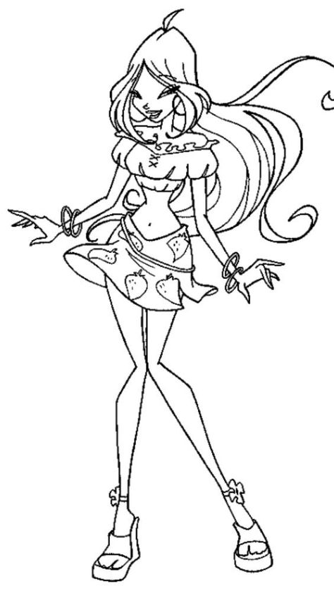 Girl Coloring Pages, Winx Flora, Storybook Illustration, Easy Disney Drawings, Free Kids Coloring Pages, Disney Princess Coloring Pages, Easy Love Drawings, Detailed Coloring Pages, Hello Kitty Coloring