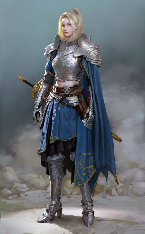 ArtStation - knight, 小白鸽 Dnd Paladin, 3d Karakter, Female Armor, Female Character Concept, Female Knight, 다크 판타지, Knight Art, Knight Armor, Dungeons And Dragons Characters