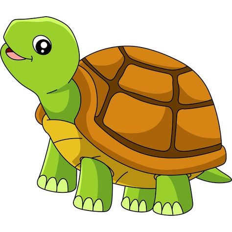 Tortuga, caricatura, clipart, vector, il... | Premium Vector #Freepik #vector #tortuga-dibujo #tortuga #clipart #fondo-ninos Cute Tortoise Cartoon, Tortoise Images, Tortoise Printable, Tortoise Drawing Cute, Tortoise Photo, Cartoon Tortoise, Turtle Image, Draw Tortoise, Tortoise Cartoon