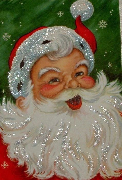 Immagini Grinch, Santa Paintings, Vintage Christmas Images, Old Fashioned Christmas, Santa Clause, Christmas Past, Christmas Memory, Christmas Scenes, Noel Christmas