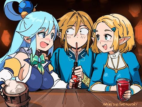 Link bit the bullet 💫
-
#The Legend of Zelda #Kono Subarashii Sekai ni Shukufuku wo! #Tears of the Kingdom #Princess Zelda #Link #Aqua (Konosuba) Aqua Konosuba, Princesa Zelda, Cartoon Style Drawing, Anime Mems, Zelda Art, Fan Comic, Breath Of The Wild, The Legend Of Zelda, Cute Comics