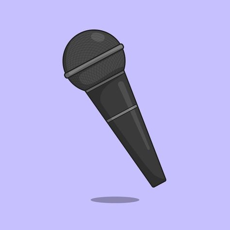 Mic Illustration, Freepik Illustration, Microphone Vector, Singing Microphone, How To Draw Anything, Music Singing, Illustration Vector, Vector Icons, Premium Vector