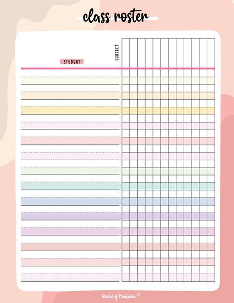 Student Progress Tracker, Progress Charts For Students, Attendance Chart Preschool Ideas, Class Attendance Sheet, Kindle Hacks, Classroom Attendance Chart, Student Attendance Sheet, Weekend Planner, Classroom Attendance