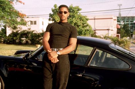 Will Smith in Bad Boys Will Smith Bad Boys, Bad Boys Movie, The Slim Shady, Bad Outfits, Michael Ealy, 90s Men, Prince Of Bel Air, Black Hollywood, Fresh Prince