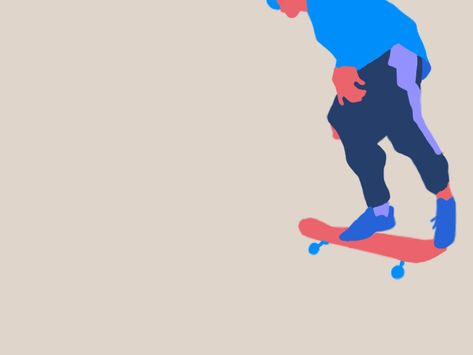 Skateboarding Drawing, Skateboard Animation, Riding A Skateboard Drawing, Animation Skateboard, Skateboard Gif, Sports Animation, Skateboard Cartoon Art, Skateboarder Illustration Character, Skateboard Graphics Illustrations