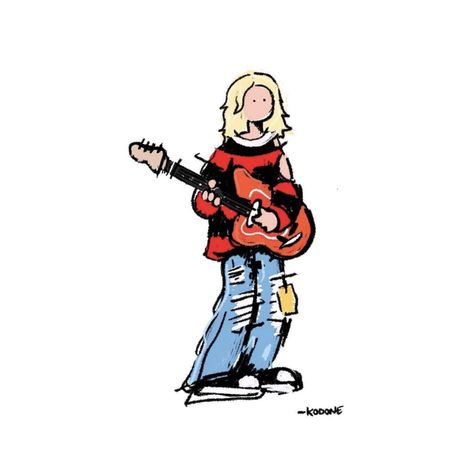 Nirvana cartoon Nirvana Fan Art, Ppl Drawings, Kurt Cobain Courtney Love, Kurt Cobain Art, Nirvana Wallpaper, Nirvana Art, Nirvana Tattoo, 90s Alternative, Kurt Nirvana