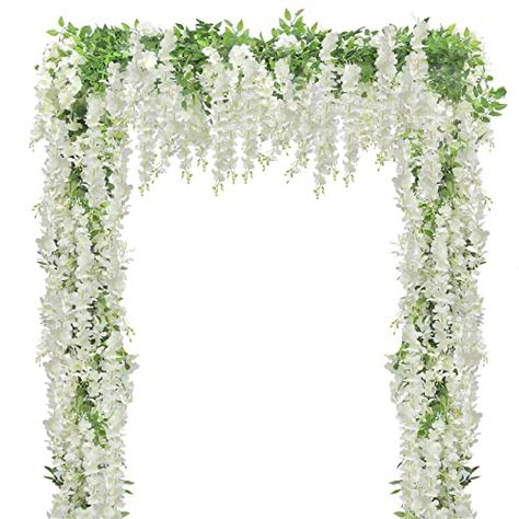 Garden Wedding Arch, Wedding Shower Tables, Wisteria Garland, Hanging Flowers Wedding, Wisteria Vines, Hanging Greenery, Wisteria Vine, Wisteria Flowers, Home Garden Wedding