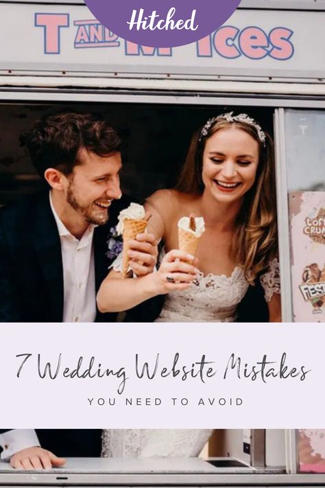 About to make your wedding website? Here are the seven wedding website mistakes you need to avoid! Wedding Website Url Ideas, Wedding Website Ideas, Wedding Website Design, Wedding Schedule, Unplugged Wedding, Website Ideas, Stag Do, Wedding 2024, Website Themes